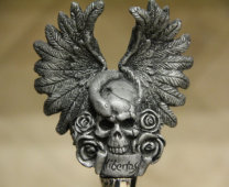 Skull With Wings Wine Stopper